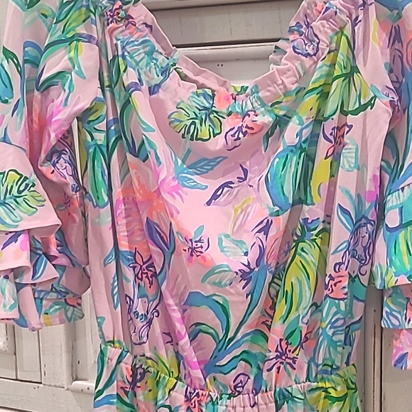 Lilly pulitzer shorts romper mermaid in the shade - Picture 2 of 2